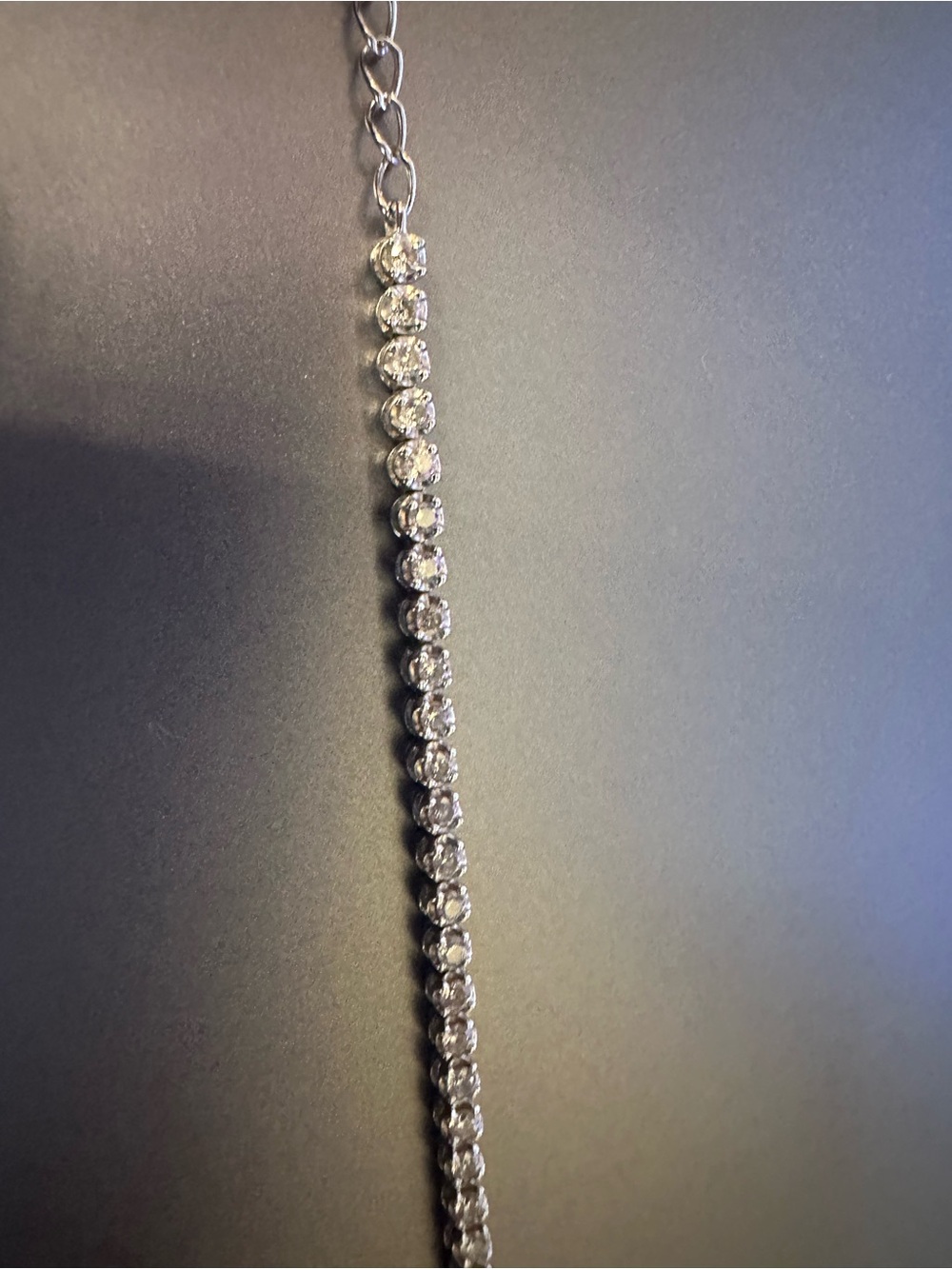 Ring Concierge Silver Half Tennis Bracelet NATURAL Diamonds - Picture 4 of 5